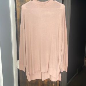 Women’s New Directions long sweater. Cozy and comfortable pink size Medium NWOT